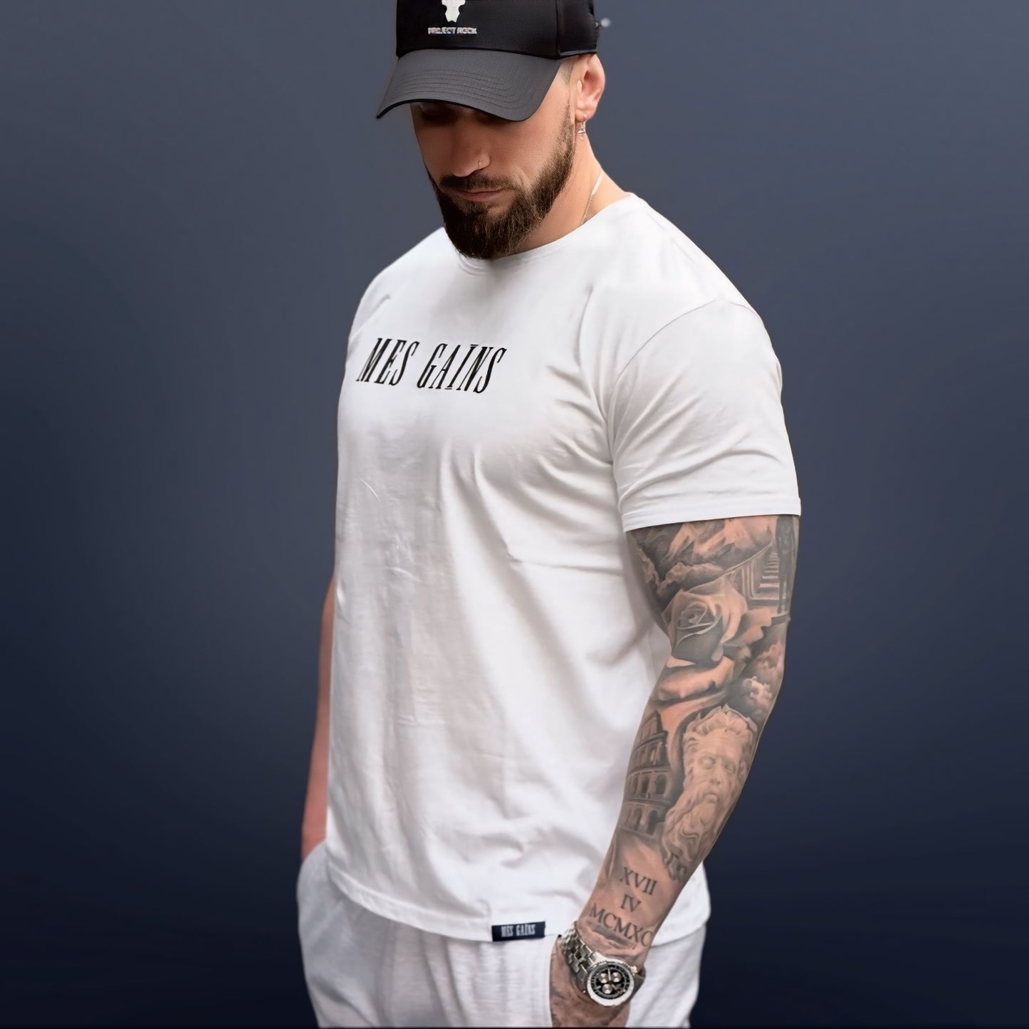 "MES GAINS" T-Shirt White