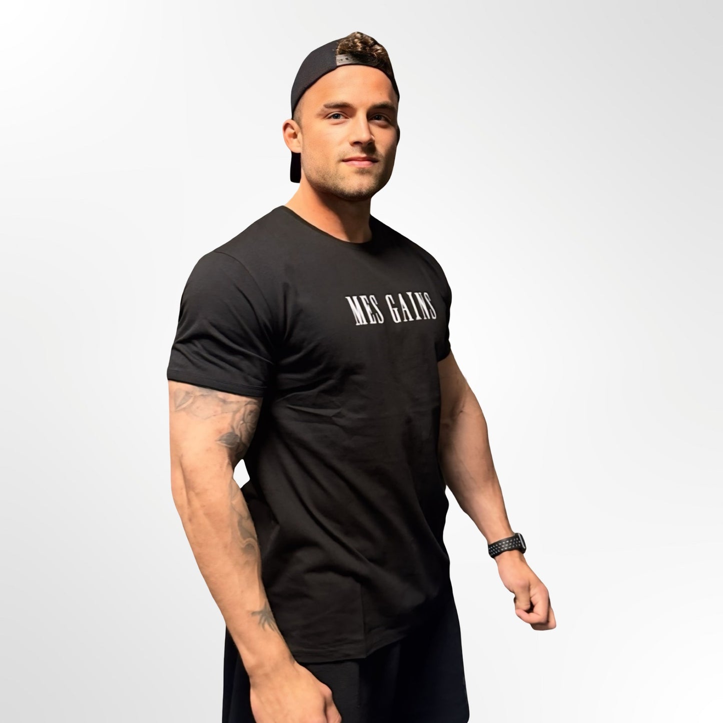 "MES GAINS" T-Shirt Black