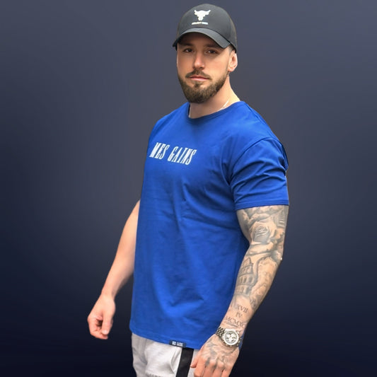 "MES GAINS" T-Shirt Blue